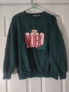 Classic Green 'Noel' Crewneck Sweater